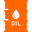 OILと書かれたオレンジ色のドラム缶